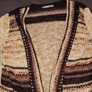 Maurices multicolored sweater with fringe